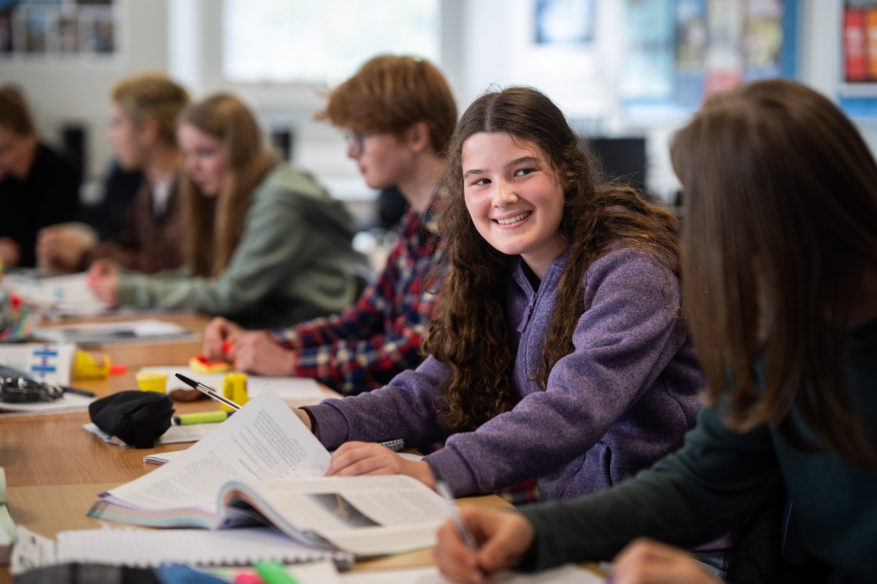 Student at desk