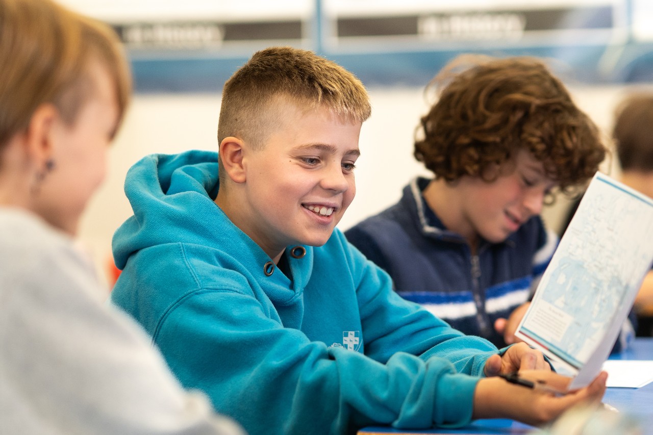 Students in class