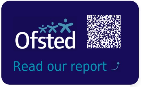 Ofsted QR code blue