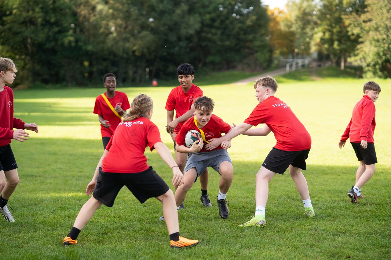 boys playing rugby